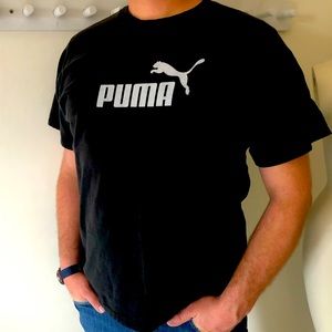 Puma Black T-Shirt (L)